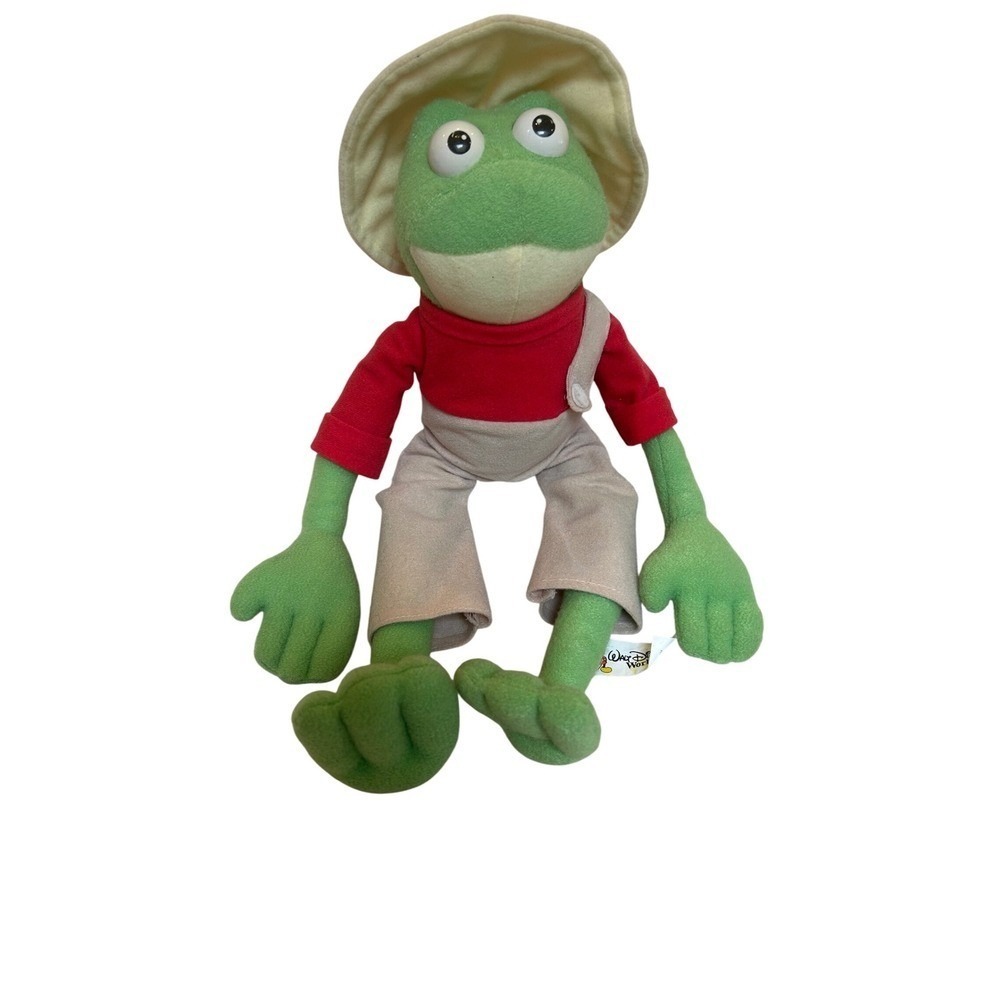 Disney World Safari Mickey Mouse Frog Plush Toy Doll‎ Hat Red Shirt Cute